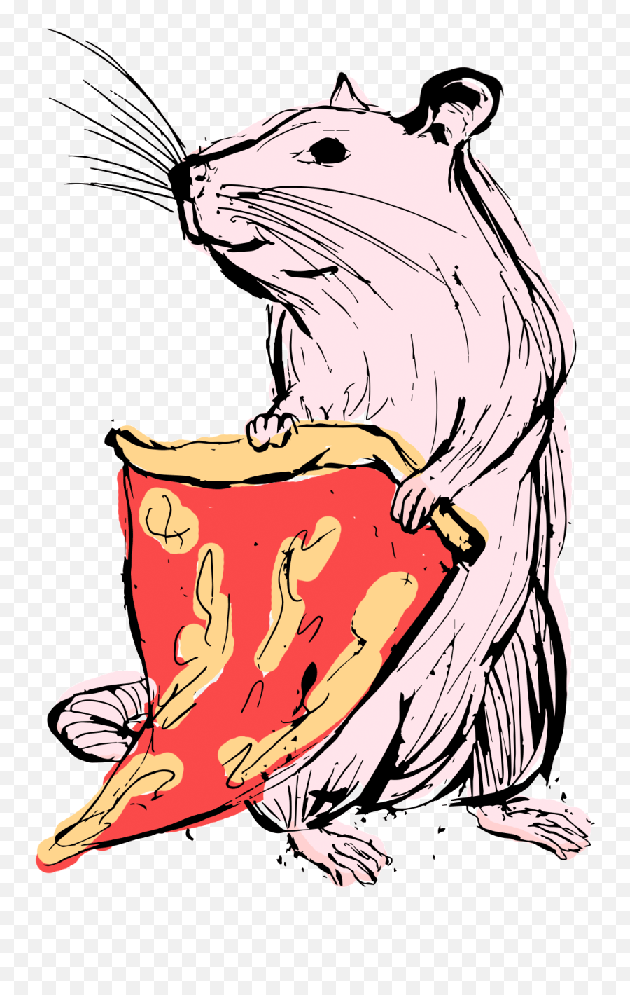 Nyc Subwayu0027s Pizza Rat - Cartoon Png,Rat Transparent