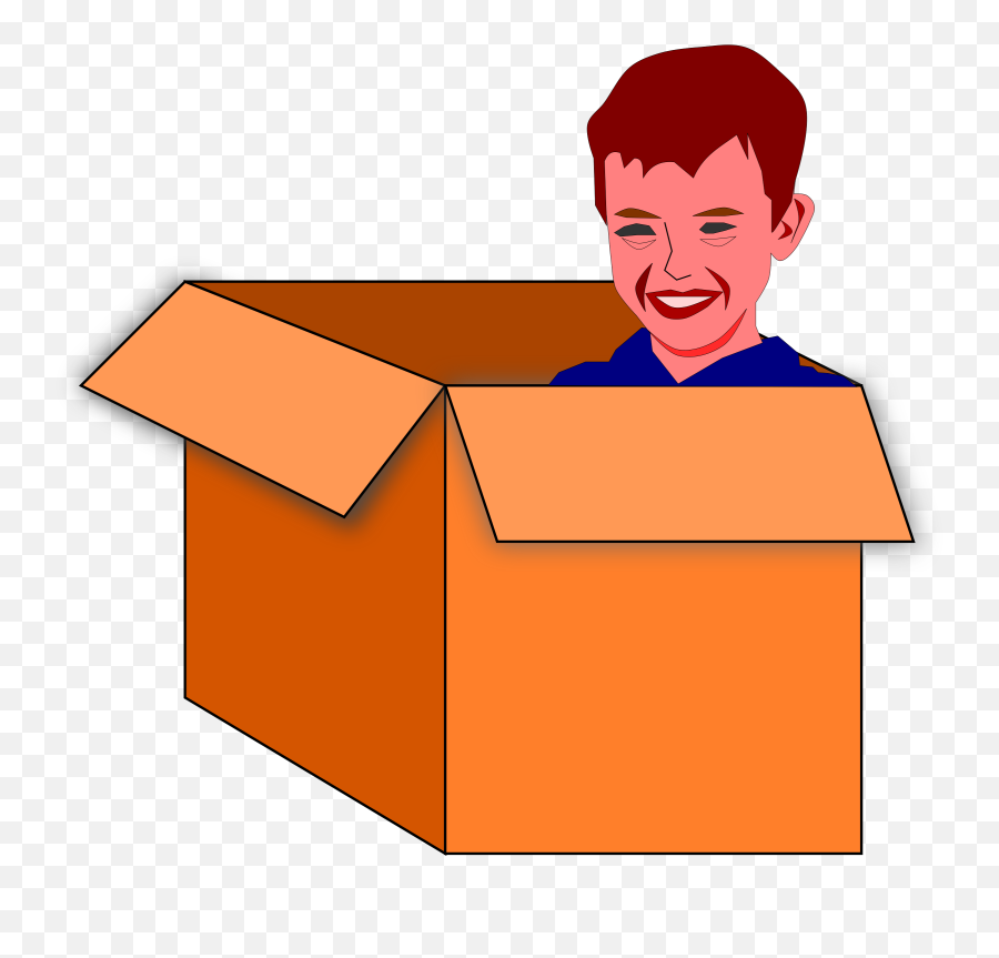 Download Transparent Child Vector Png - Kid In Box Clipart,Box Clipart Png