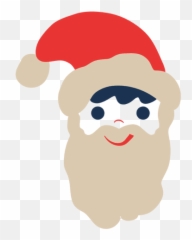 Santa Claus Head Flat Icon 72 - Transparent Png U0026 Svg Vector Illustration,Santa Beard Transparent Background