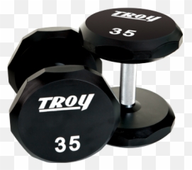 Troy 12 - Sided Urethane Encased Dumbbell 22 Lbs Troy Dumbbells Png,Dumbbells Png