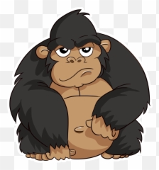 Common Chimpanzee Transparent Png Image - Gorilla Illustration,Chimpanzee Png