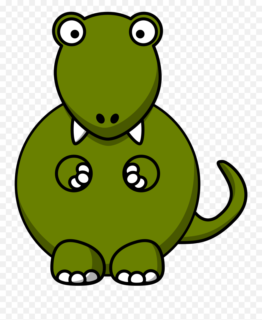 Cartoon Green Dinosaur Stands - Clipart Cartoon Tyrannosaurus Rex Png,Cartoon Legs Png