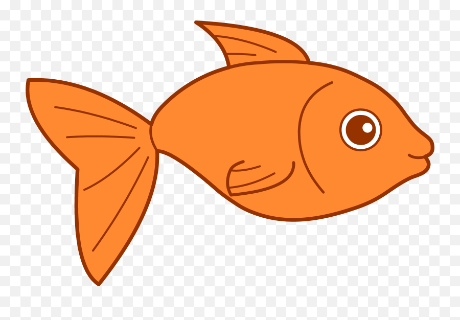 Fish Clipart - Transparent Background Goldfish Clipart Png,Fish Scales Png