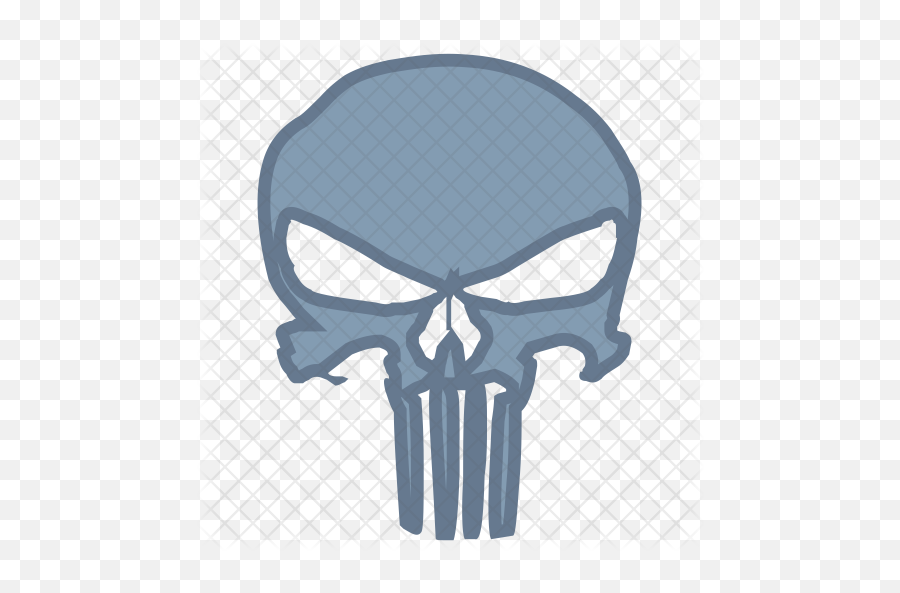 Punisher Icon Of Colored Outline Style - Punisher Skull Png,Punisher Skull Transparent