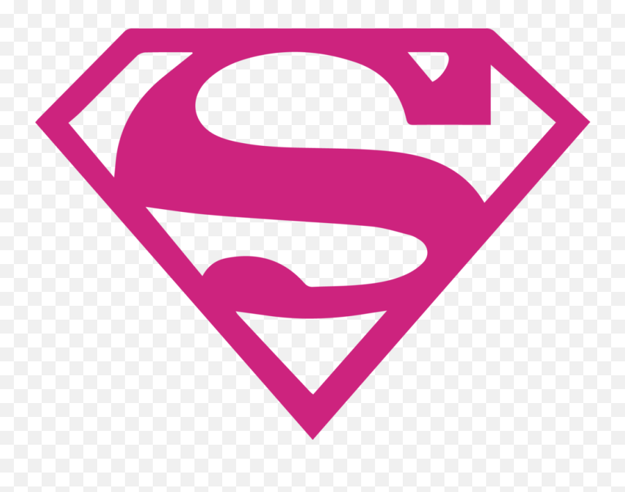 Pink Superman Logos - Superman Logo Transparent Background Png,Supermans Logo