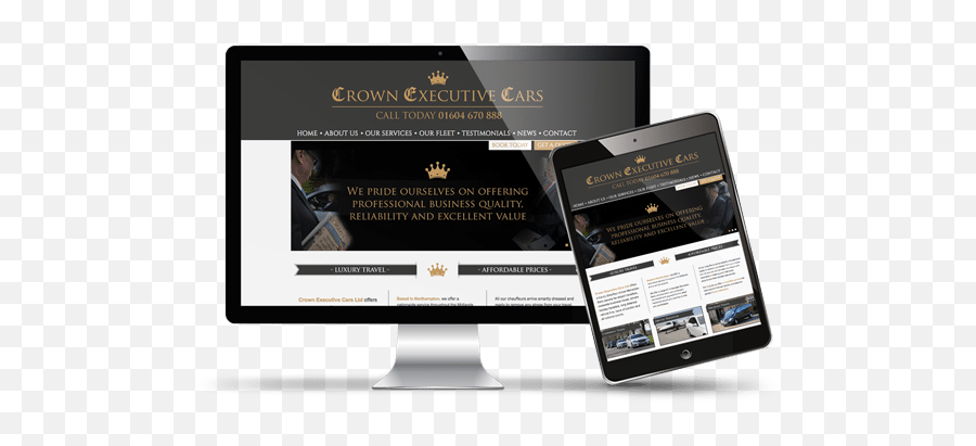 Crown Executive Cars Launch New Website - Crown Executive Cars Web Page Png,Cars With Crown Logo