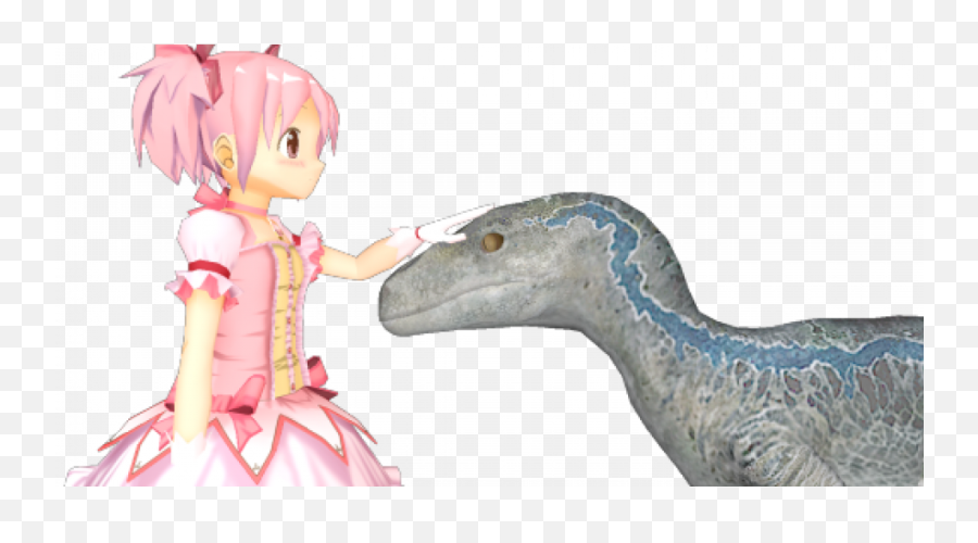 Madoka Meets Blue Iwara - Fictional Character Png,Madoka Kaname Transparent