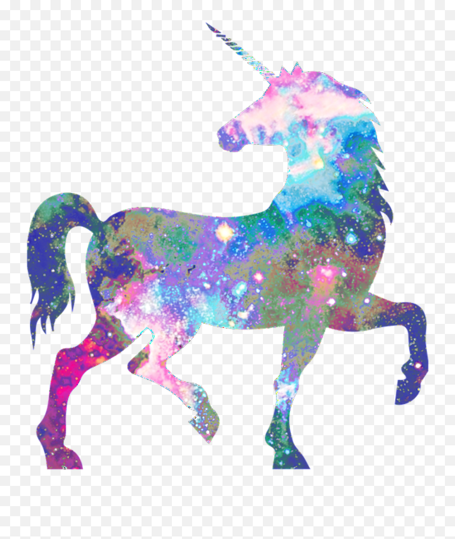 Galaxy Unicorn Hd Transparent Cartoon - Transparent Unicorn Png,Gold Unicorn Png