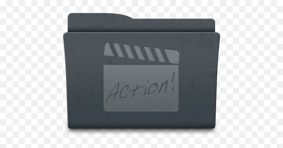 Icon Of Leox Graphite Icons - Icono De Carpeta De Peliculas Png,Action Folder Icon