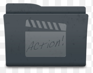 Icon Of Leox Graphite Icons - Icono De Carpeta Peliculas png