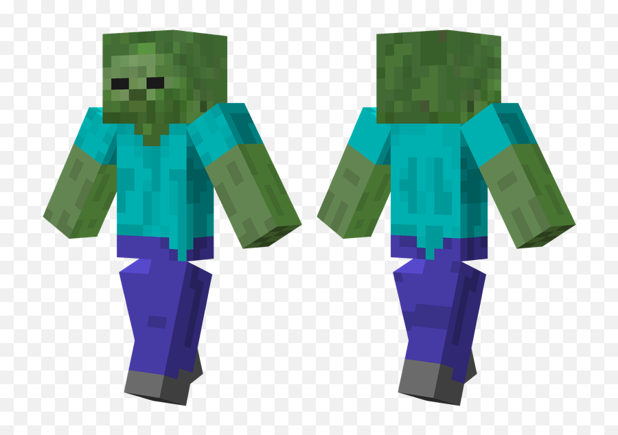 Zombie - Hd Steve Minecraft Skin Png,Minecraft Zombie Png