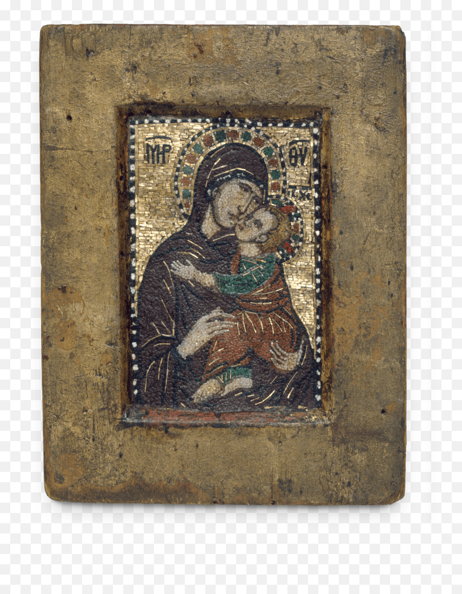 Portable Icon With The Virgin Eleousa Medieval Art - Portable Icon With The Virgin Eleousa Material Png,Icon For Art