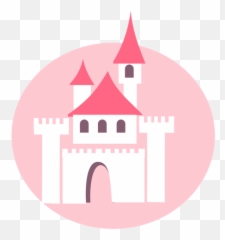 Cute Pink Castle - Transparent PNG u0026 SVG vector file Language