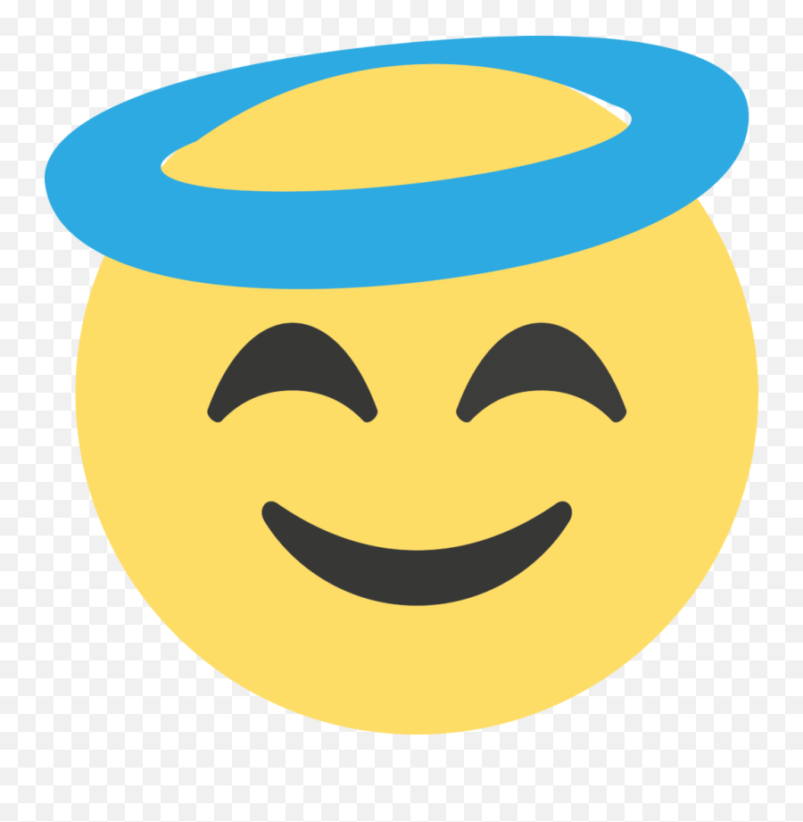 Angel Emoji Png - Wide Grin,Angel Face Icon
