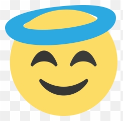 Angel Emoji Png - Wide Grin