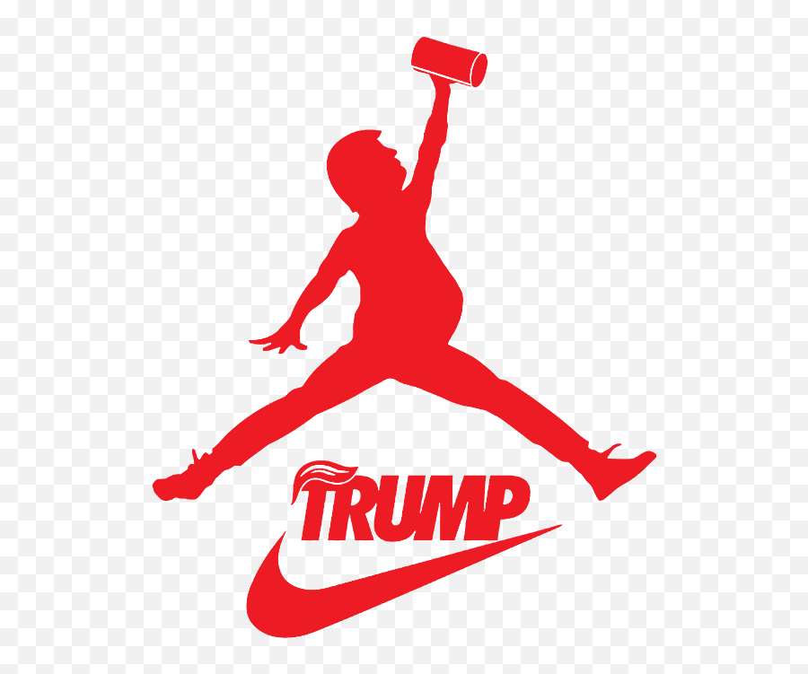 Trump Jordan Nike Parody Paper Towels - Logo White Jordan Png,Nike Battery Icon