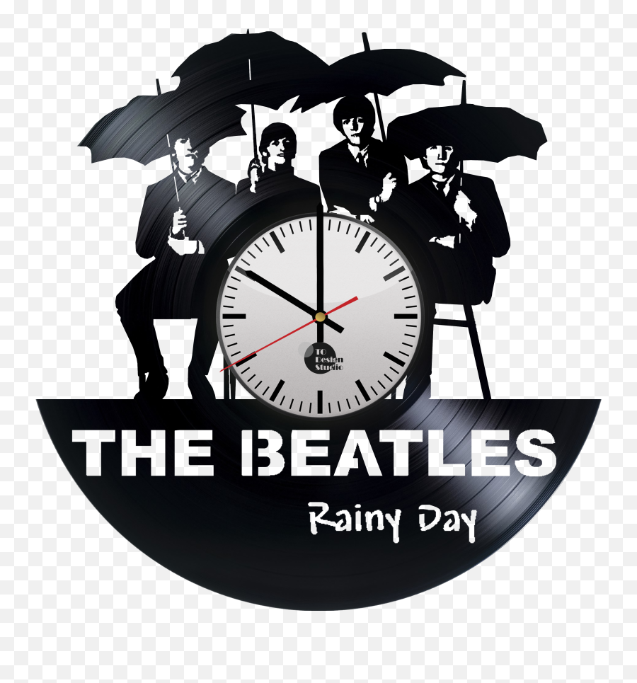 Download Hd Vinyl Clock Png T - Beatles Clock Transparent Beatles Clock Png,Beatles Png
