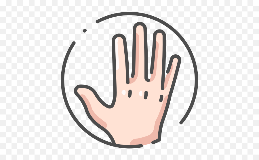 Hand Free Icon Of Human Body Color - Dot Png,Hand Icon Circle