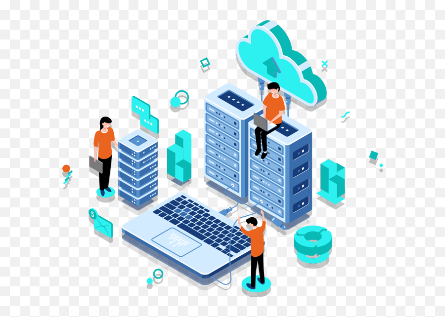 Fast Linux Shared Hosting Plans With Free Ssl U0026 Cpanel Service - Student Database Isometric Png,Linux Server Icon