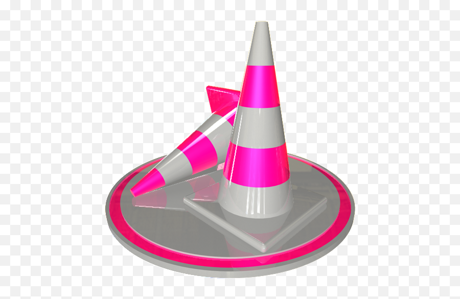 Vlc Pink - Download Free Icon White And Pink Icons On Artageio Cone Png,Vlc Icon Png