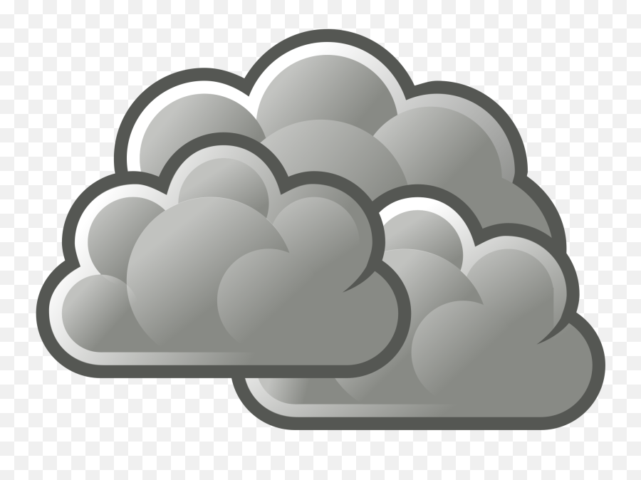 Fichierweather - Heavyovercastsvg U2014 Wikinews Clip Art Cloudy Png,Overcast Icon