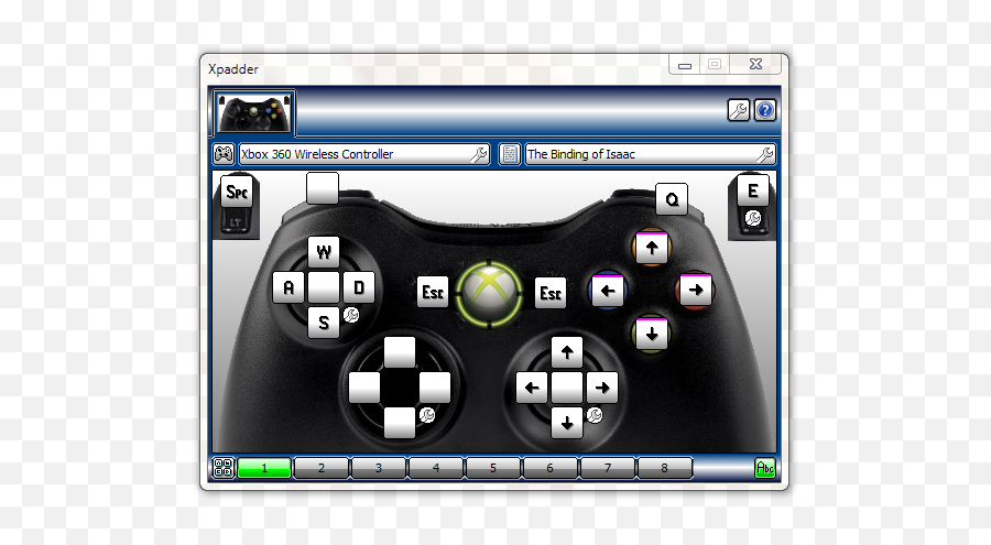 Xpadder Profile For Wired 360 Controller Bindingofisaac - Minecraft Xbox Controls For Pc Png,Ps3 Controller Icon