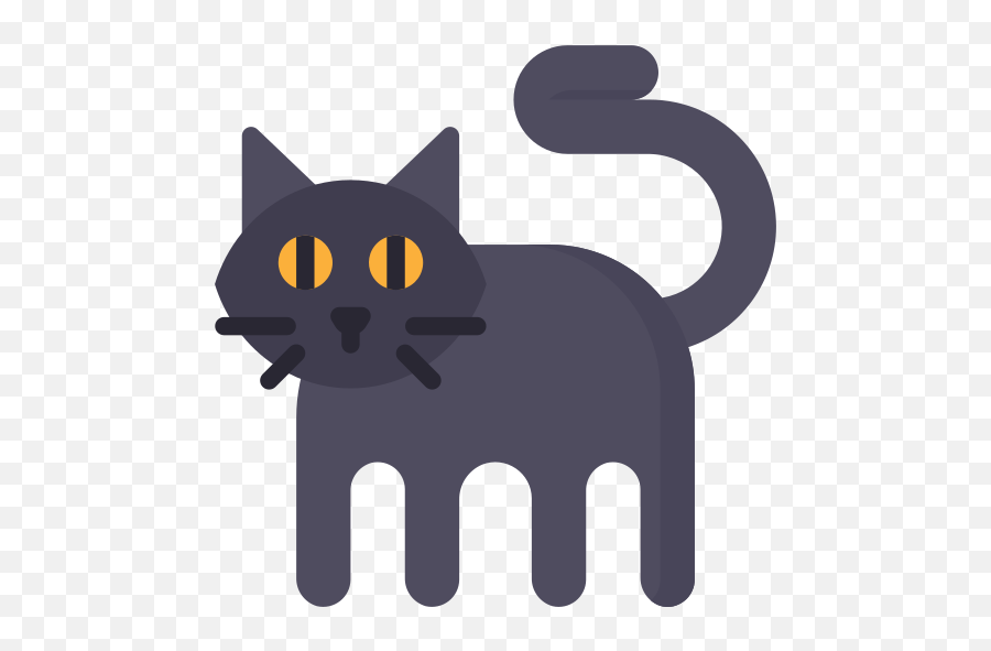 Black Cat Halloween Free Icon Of - Dot Png,Black Cat Icon
