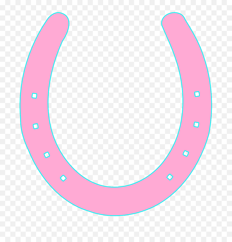 Pink Horseshoe Clipart - Pink Horseshoe Png,Horseshoe Png