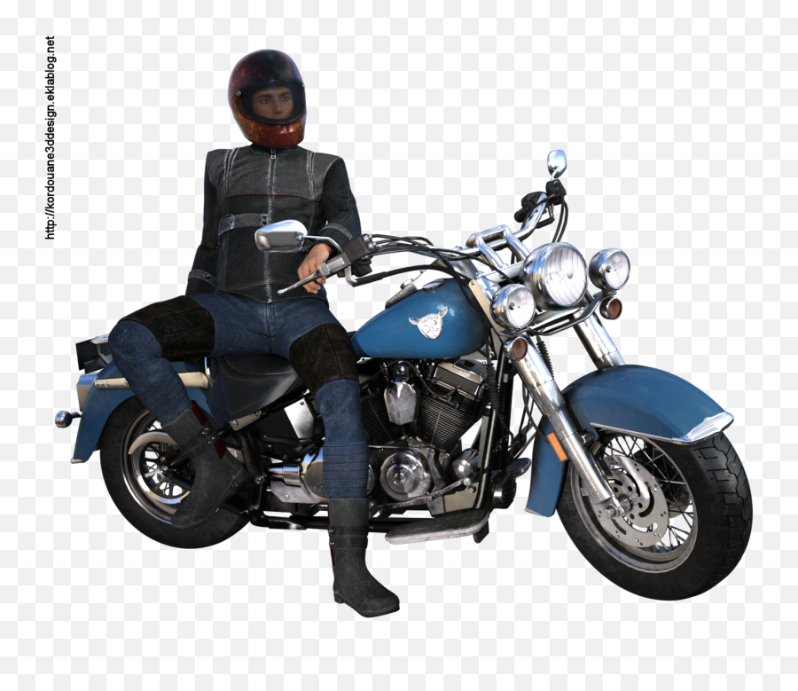 Tube Du0027homme Motard Avec Sa Moto - Kordouane3ddesign Cruiser Png,Moto Png