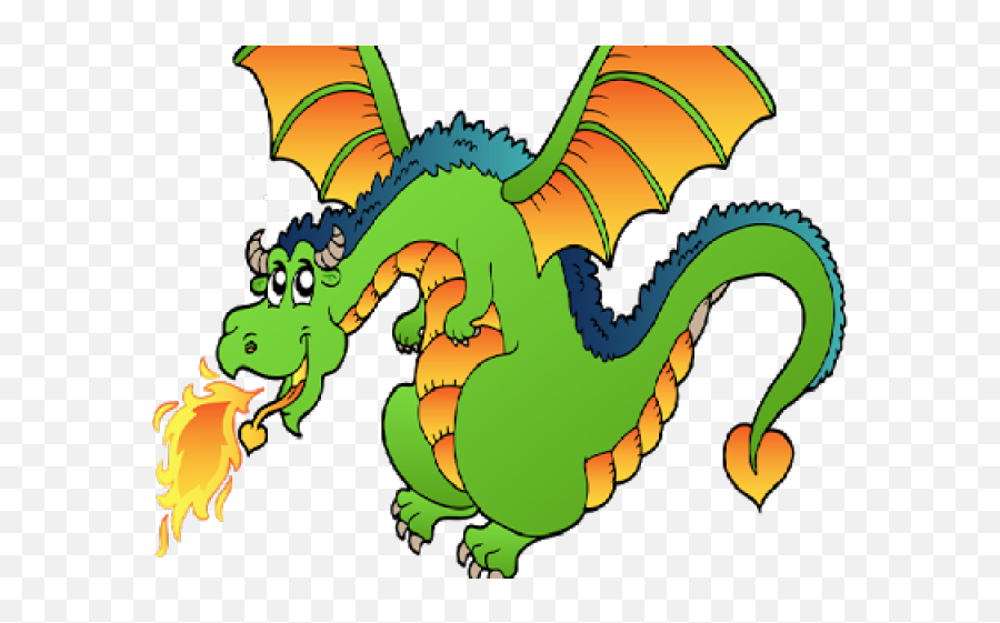 Download Cartoon Dragon Breathing Fire Png - Full Size Png Dragon Clipart Png,Cartoon Fire Png