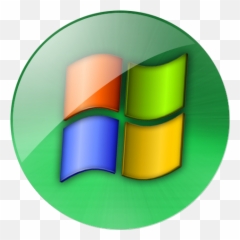 Large Circular Windows Vista Computer Icon Png Download Free - Windows Vista Button