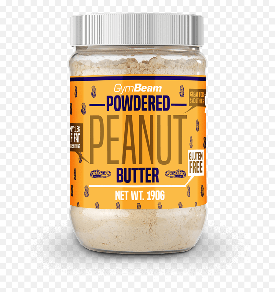 Powdered Peanut Butter 190 G - Peanut Butter Powdered Gymbeam Png,Peanut Transparent