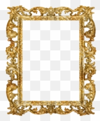 Golden Snitch Wings Clipart - 6687 TransparentPNG Baroque Frame Png