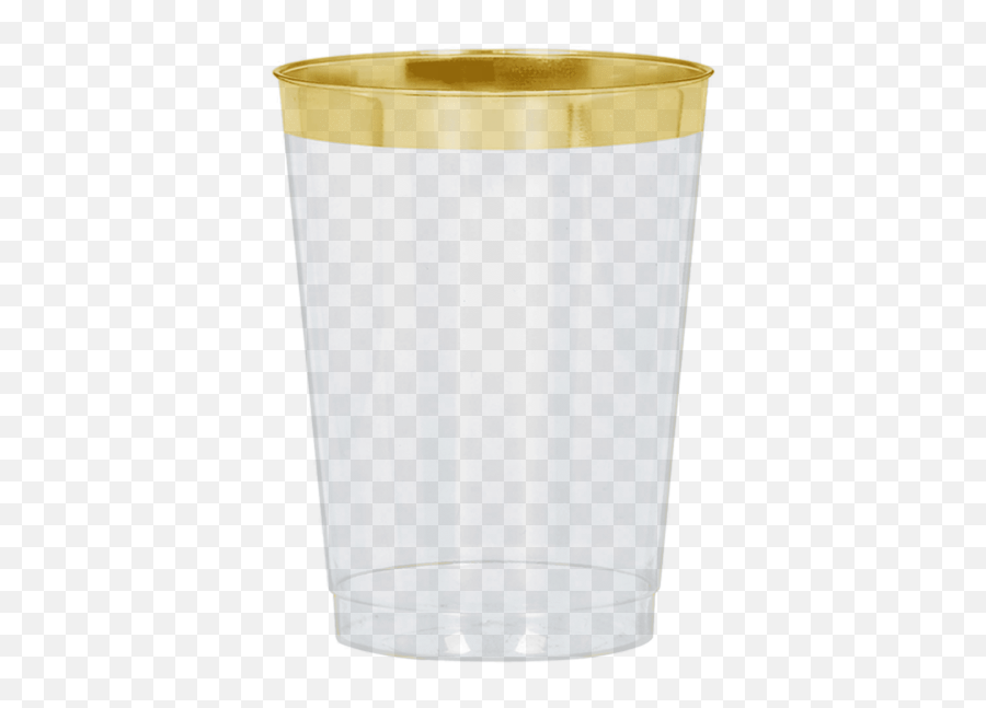 Go Wild Safari Party Gold Trim Cups 10oz 20ct - Gold Rim Plastic Cups Png,Gold Trim Png