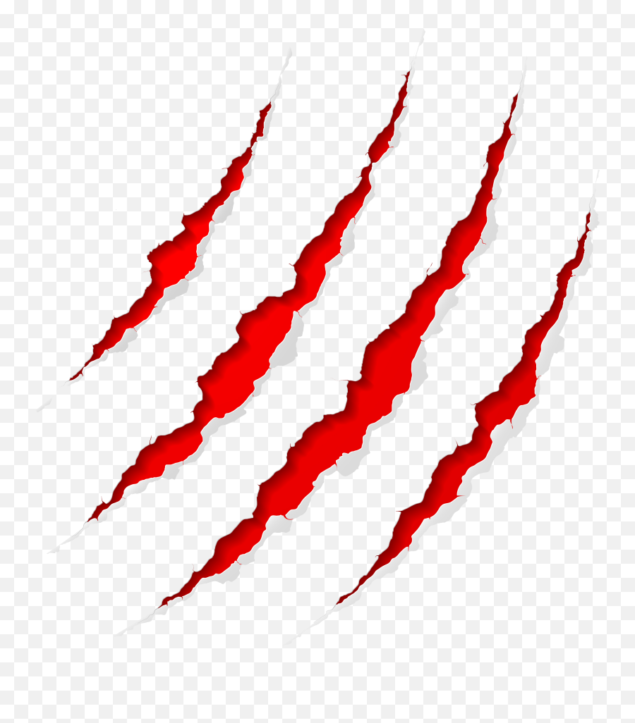 Red Claw Scratch Photo - Scar Png,????? Png
