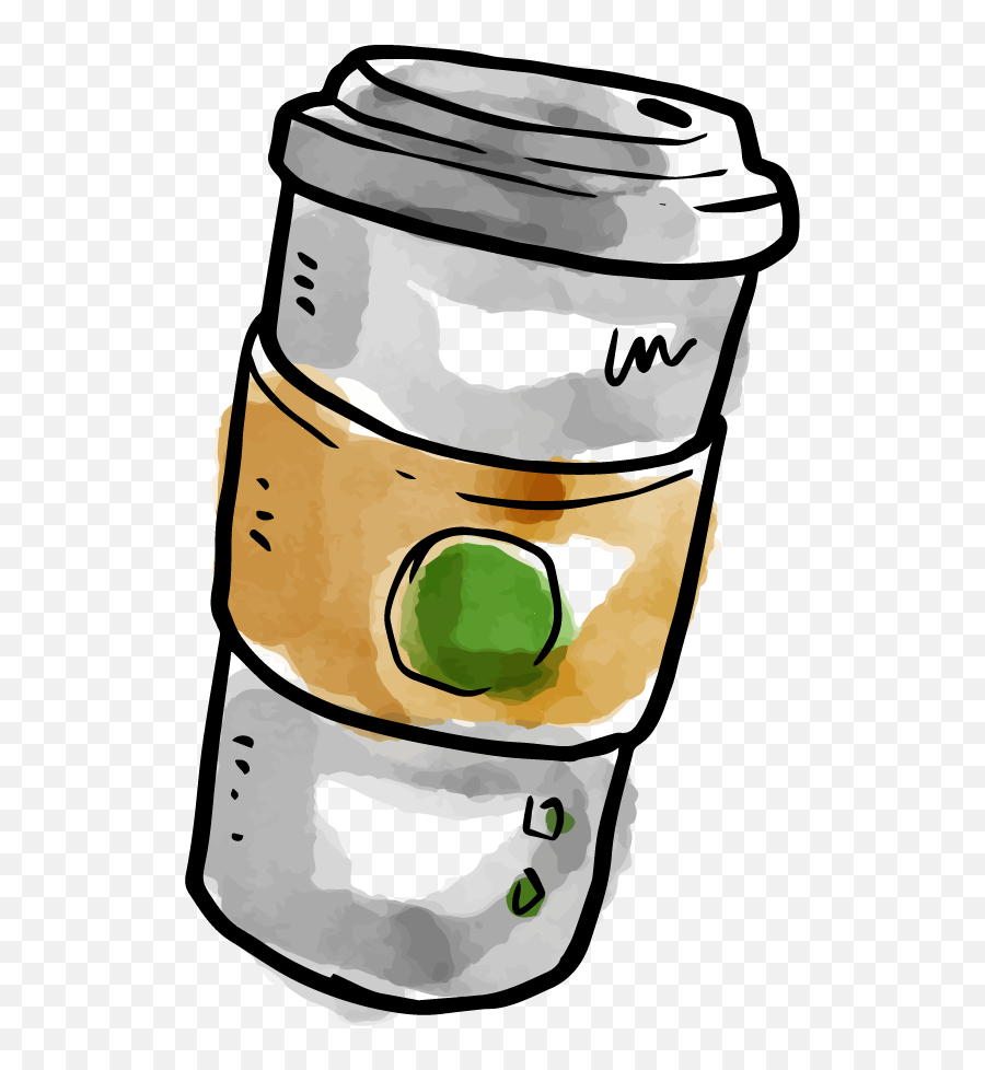 Download Free Coffee Milkshake Starbucks Png File Hd Icon - Watercolor Coffee Cup Png,Starbucks Coffee Transparent