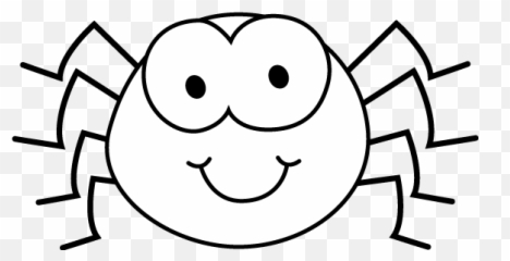 Cute Spider Clipart Black And White Spiders Insect Png