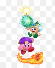 Download Kirby Star Allies Play Modes - Leaf Kirby Full Kirby Star Allies Poppy Bros Jr Png,Kirby Png
