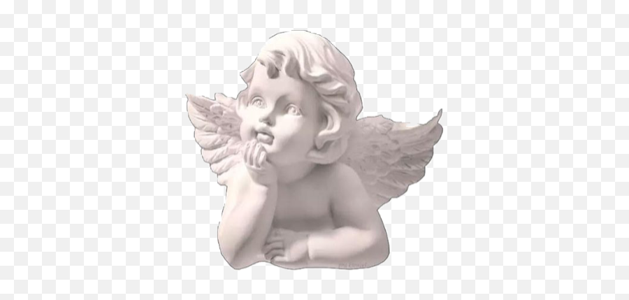 Angel Statue White Vaporwave Vapor Cherub Cute - Aesthetic Angel Statue Png,Cherub Png
