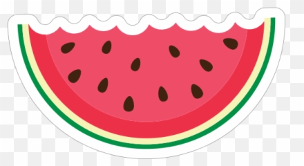 Half Eaten Watermelon Slice - Half Eaten Watermelon Cartoon Png,Watermelon Slice Png