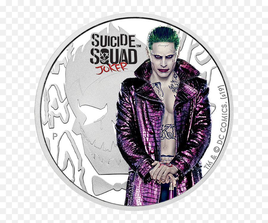 Suicide Squad - 1 Oz Emkcom Joker Suicide Squad Png,Suicide Squad Logo Png