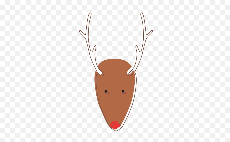 Reindeer Head Cartoon Icon 73 - Transparent Png U0026 Svg Vector Antler,Deer Head Png