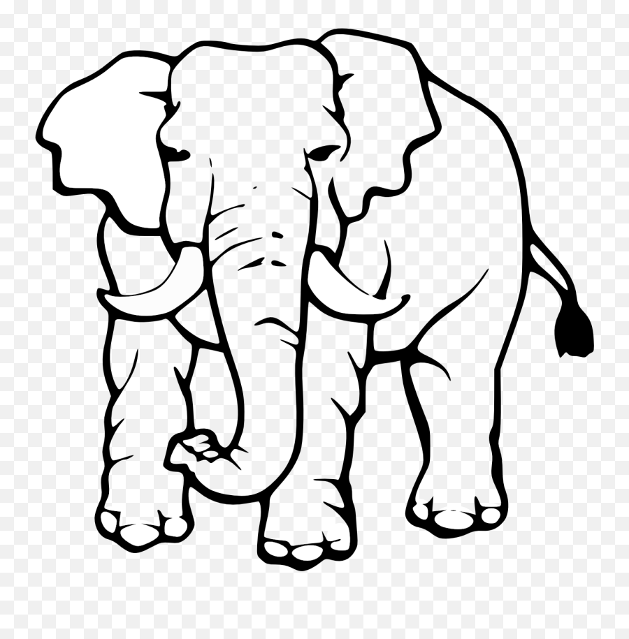 Music Elephant Transparent U0026 Png Clipart Free Download - Ywd Big Elephant Black And White,Elephant Clipart Transparent