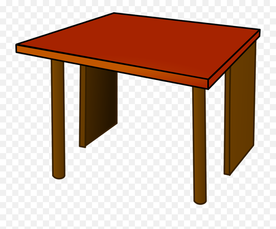 Table Clipart Png - Table Vector Png,Wooden Table Png