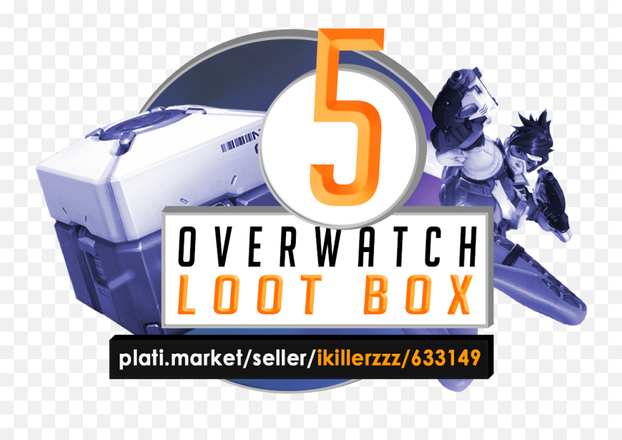 Overwatch Loot Box X5 Twitch Prime - Video Game Png,Loot Box Png