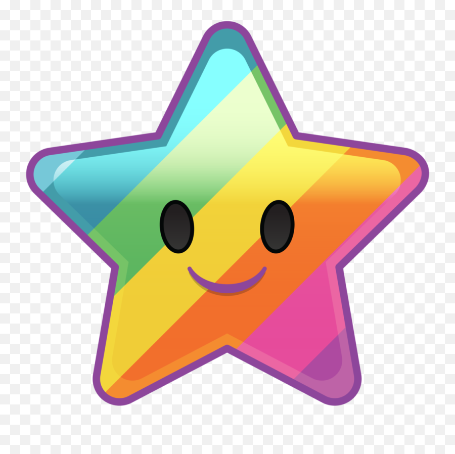 Star Emoji Clipart - Cartoon Transparent Background Star Png,Cartoon Star Png
