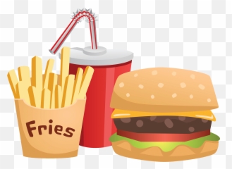 Comida Chatarra Dibujo Png Transparent - Fast Food Clipart