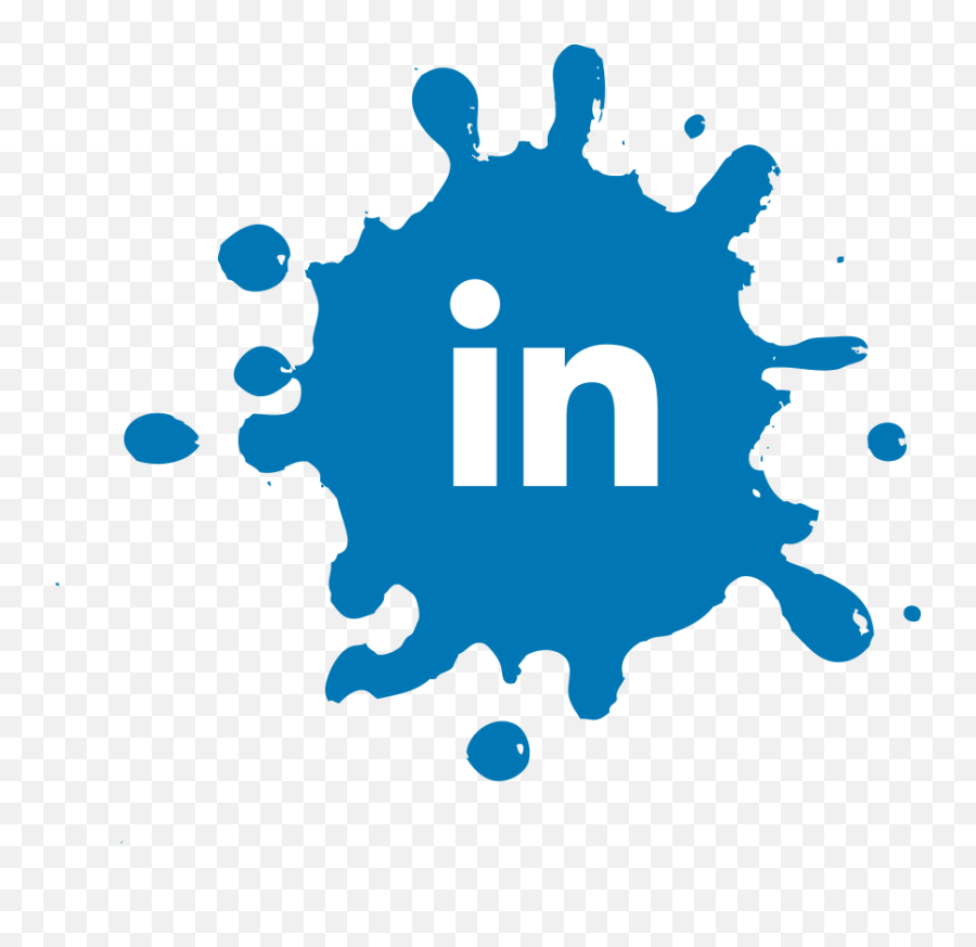 Linkedin Splash Icon Png Image Free - Whatsapp Splash Logo Png,Linkedin Png