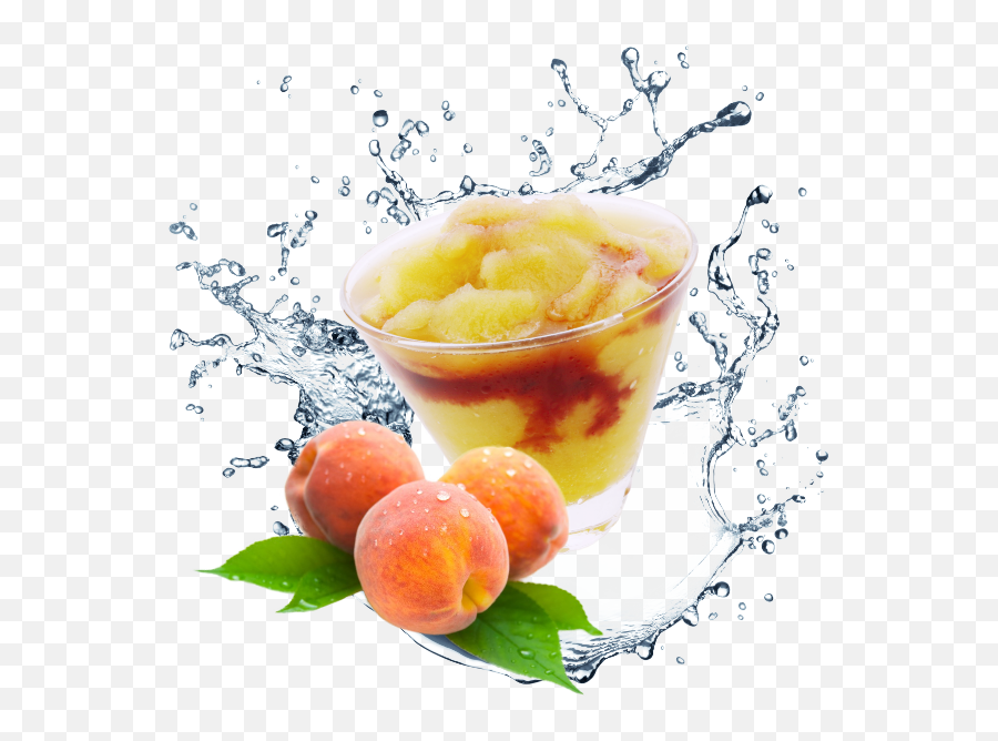 Download Hd Champagne Peach Fruit Puree And Desert Pear - Water Splash Png,Water Drop Transparent Background