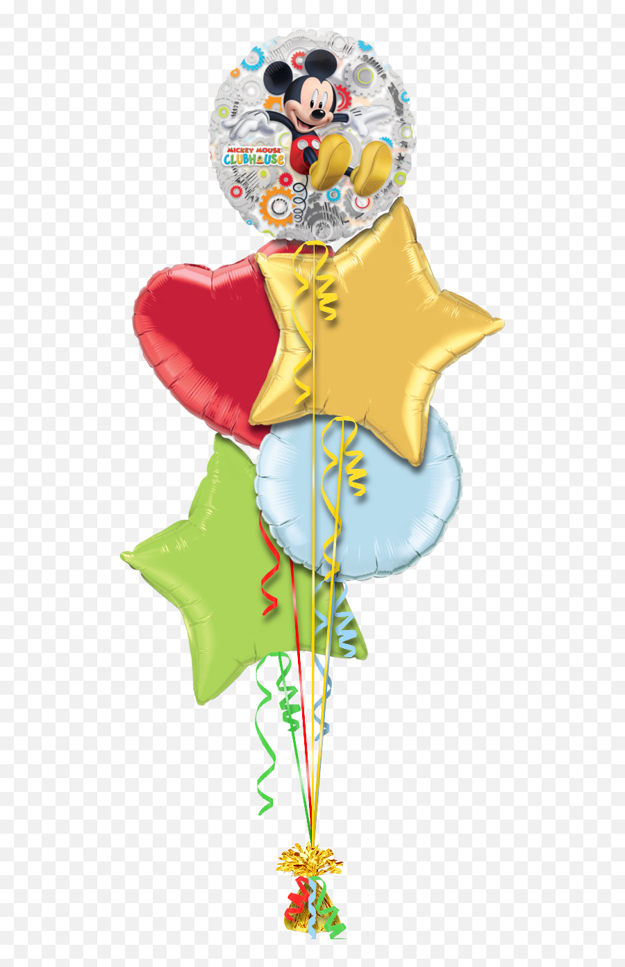 Mickey Mouse Balloons Png - Mickey Mouse Anniversary Balloon Balloon,Blue Balloons Png